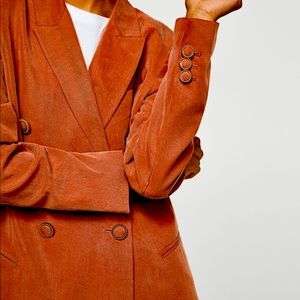 Mango Contrast buttons blazer